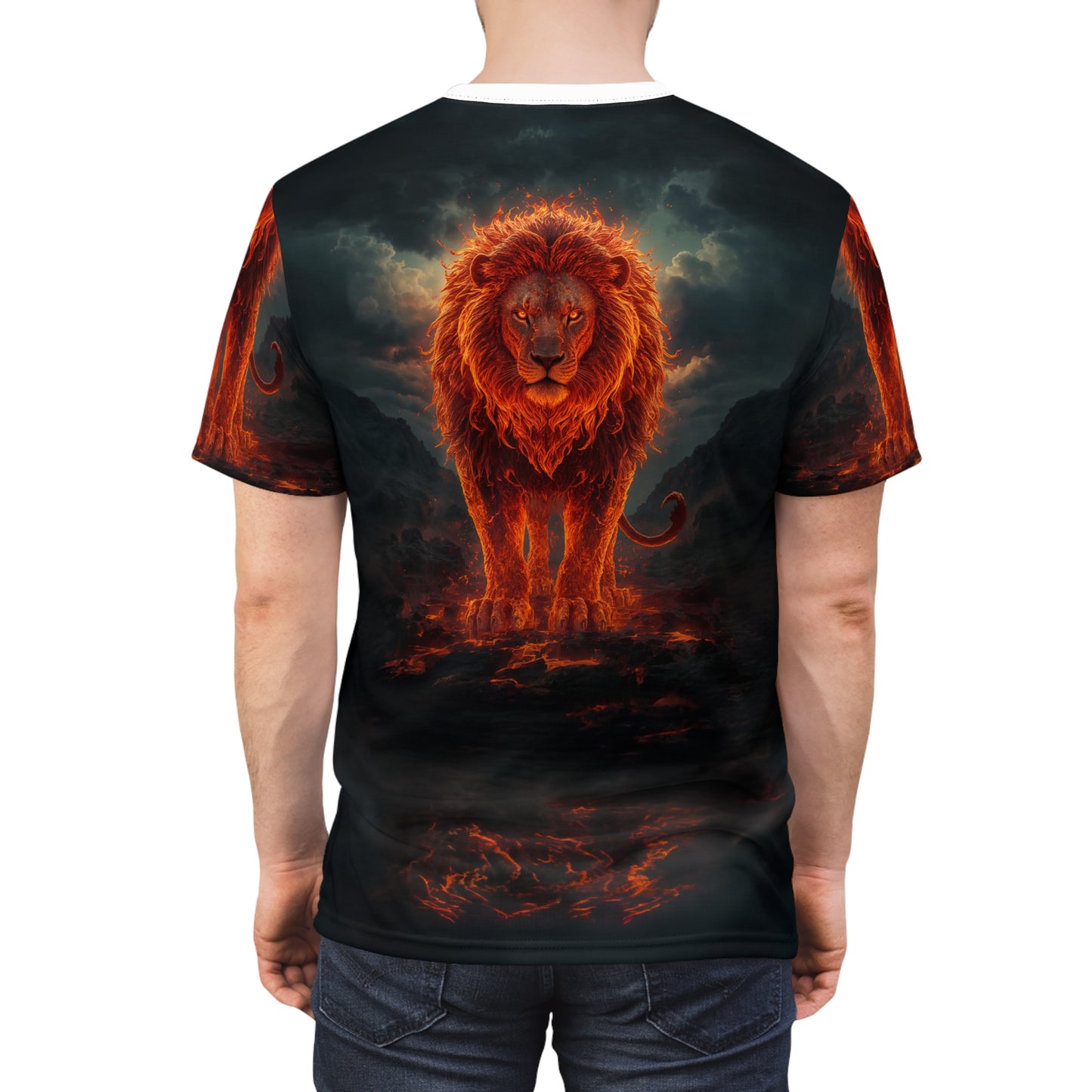 🔥 Inferno King – Fire Lion T-Shirt
