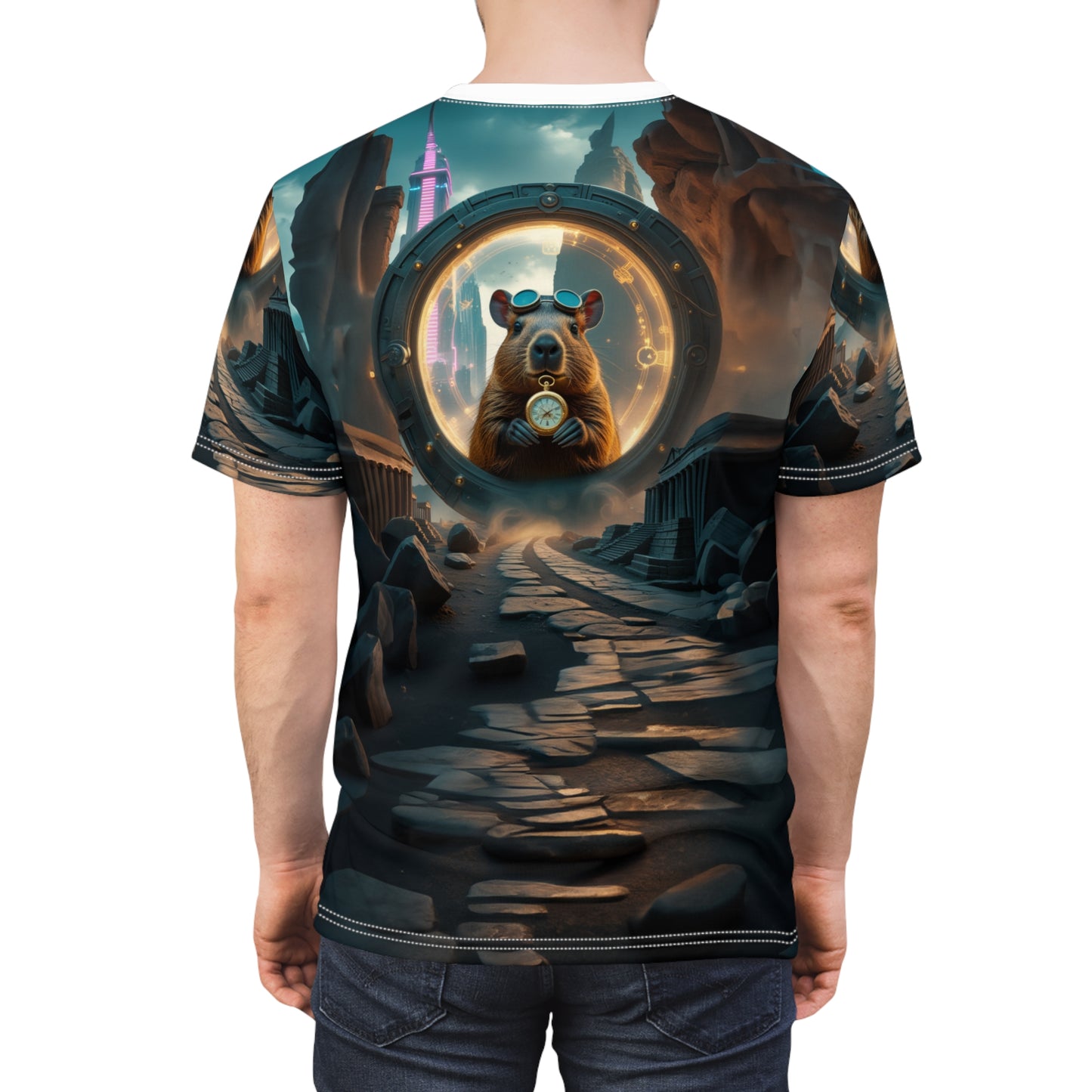 Time Traveler Capybara T-Shirt ⏳🌌