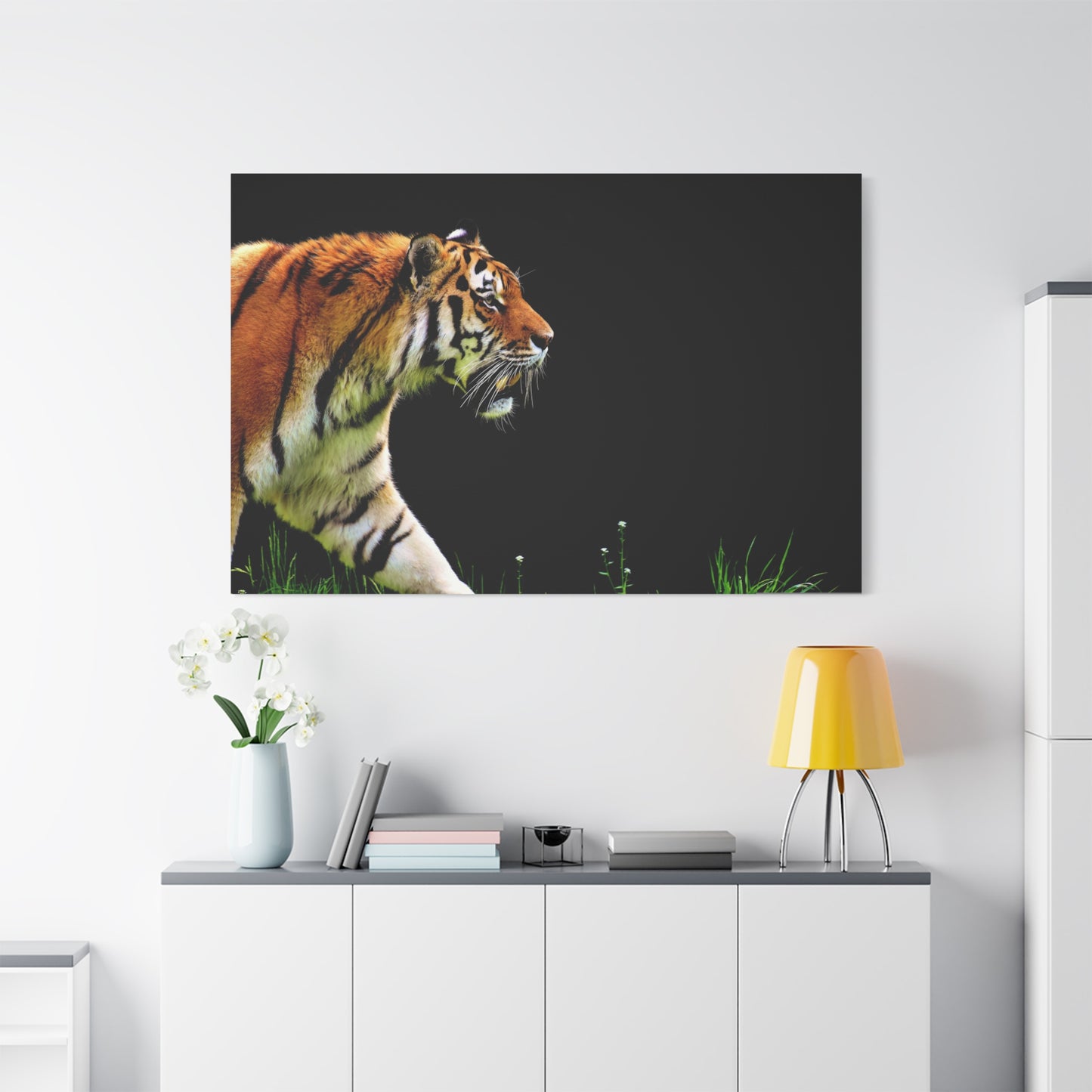 Fierce Tiger Canvas Wall Art – Power and Elegance of the Wild