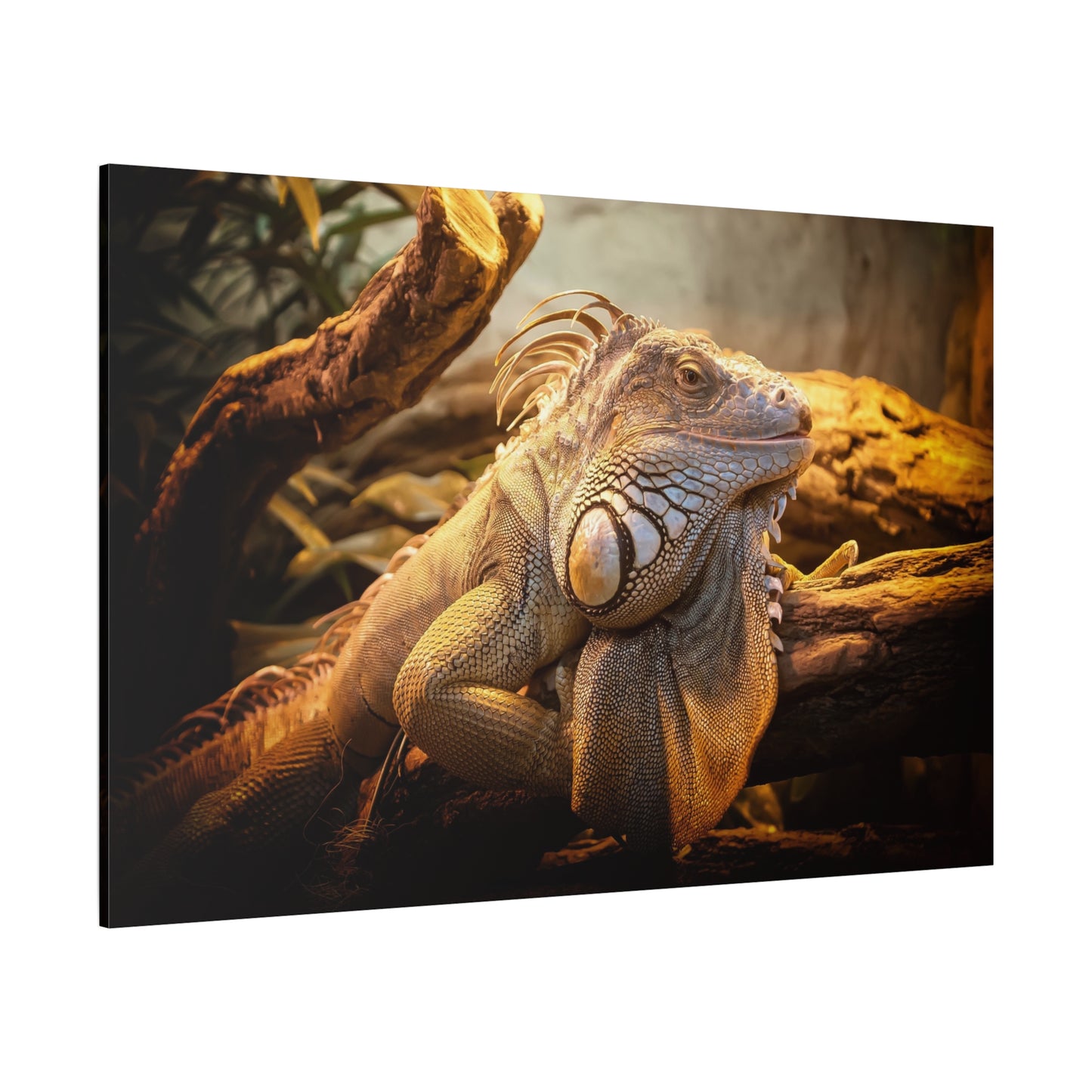 Scaly Lizard Canvas Wall Art – Exotic Reptile Print for Wildlife Enthusiasts and Nature Decor