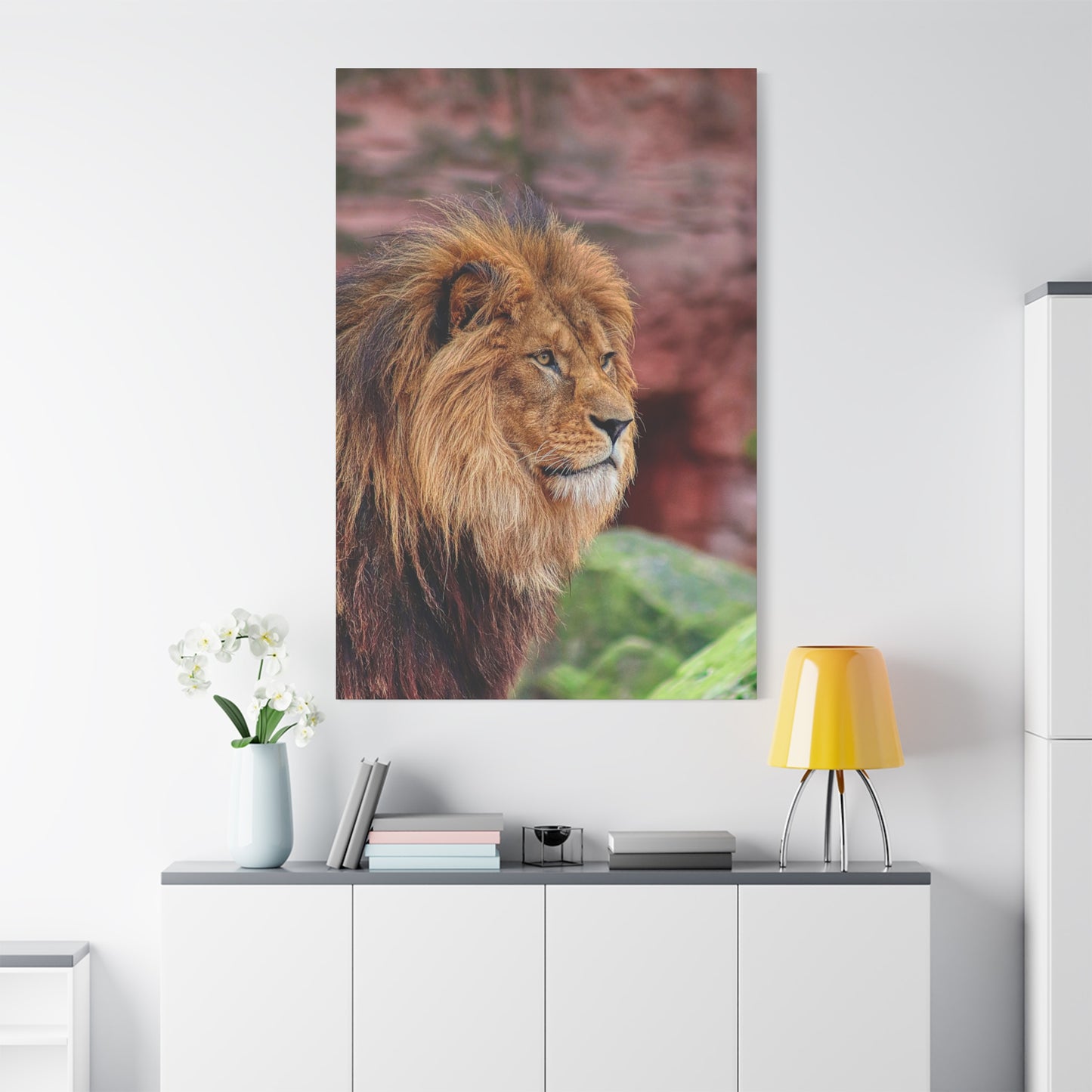 Majestic Lion Canvas Wall Art – A Symbol of Power and Grace