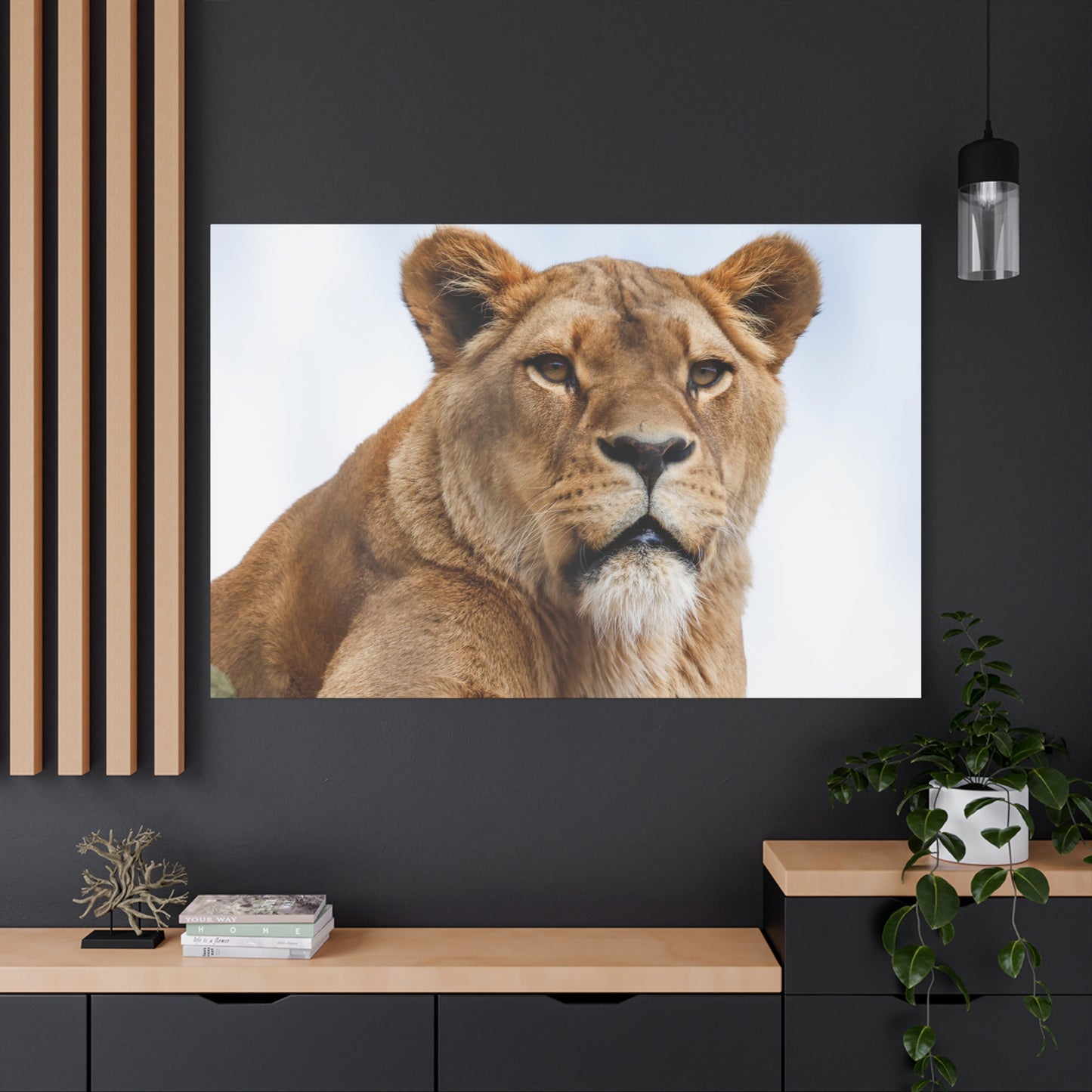 Majestic Lion Canvas Wall Art – Stunning Wildlife Artwork