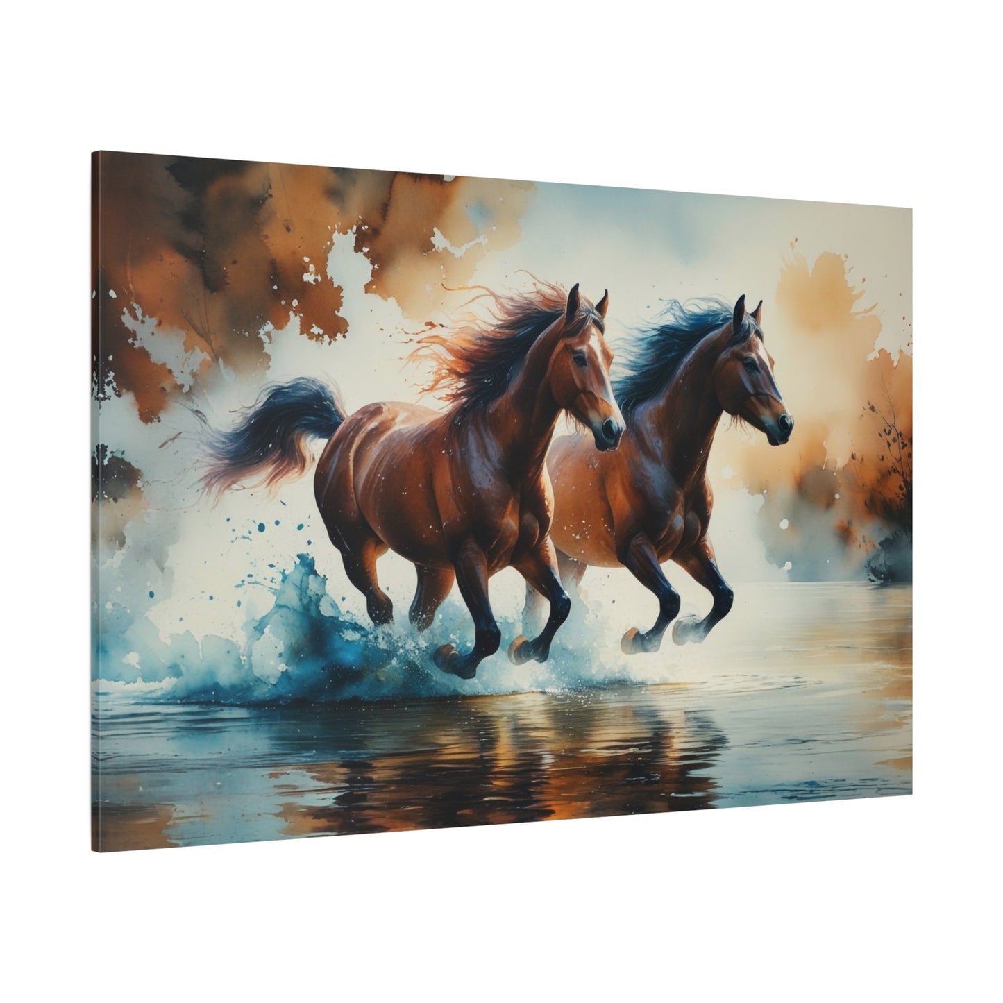 Wild Spirit – Dreamy Watercolor Horses in Motion