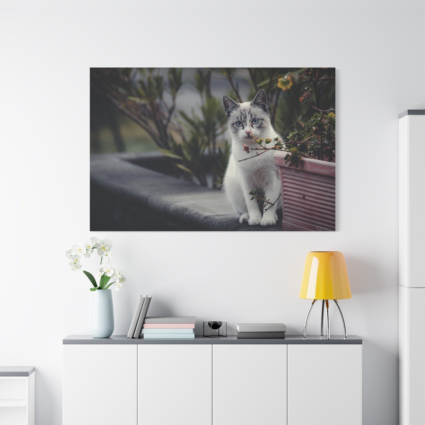 Cozy Cat Canvas Wall Art