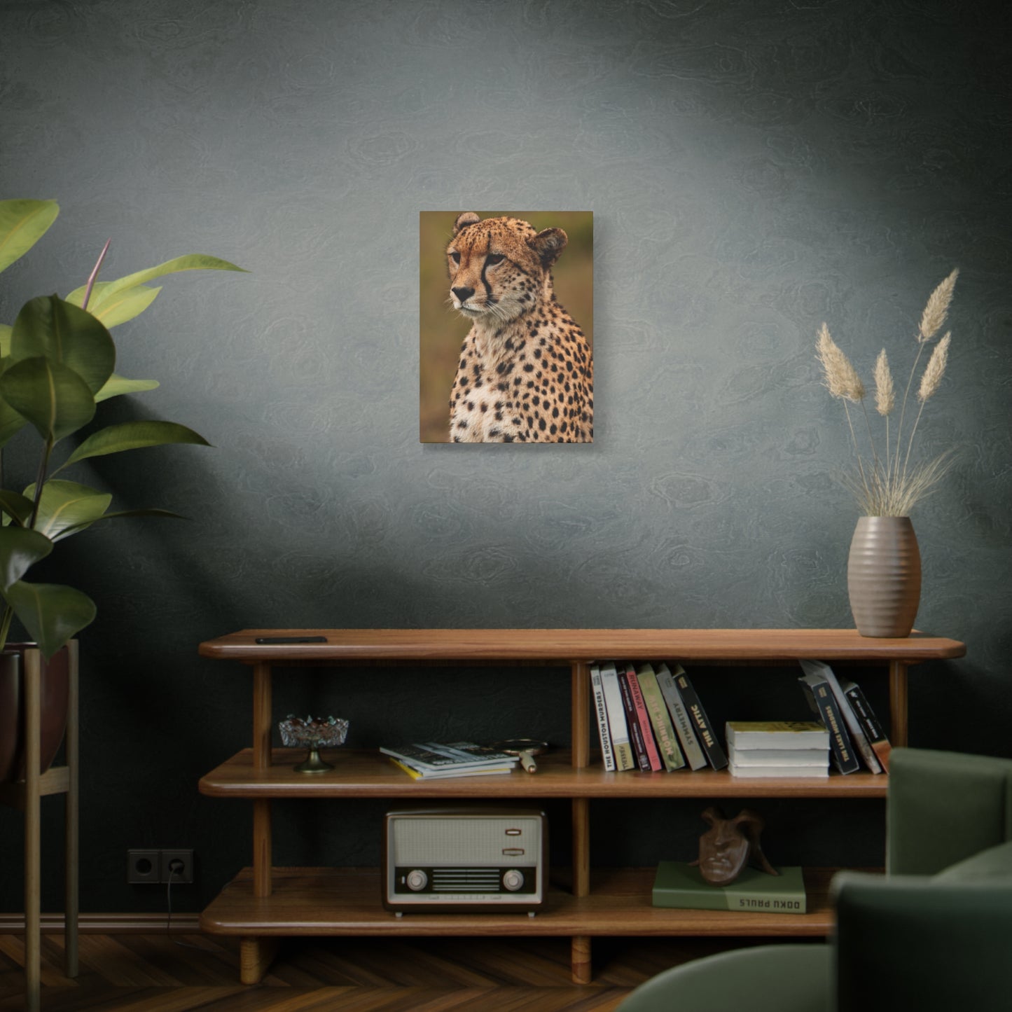 Savanna's Grace: Majestic Cheetah Canvas Wall Art