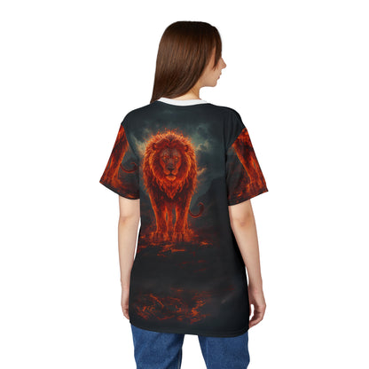 🔥 Inferno King – Fire Lion T-Shirt