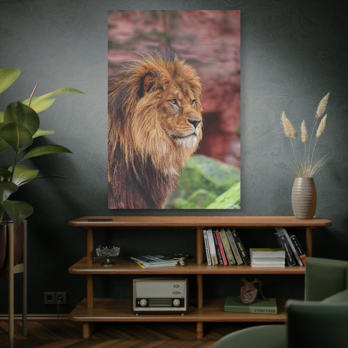 Majestic Lion Canvas Wall Art – A Symbol of Power and Grace