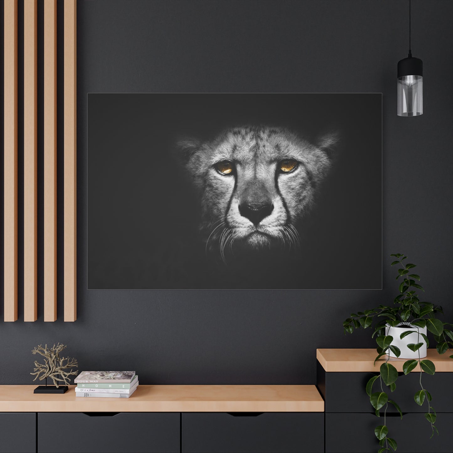 Wild Cheetah Canvas Art – Bold Safari Animal Print