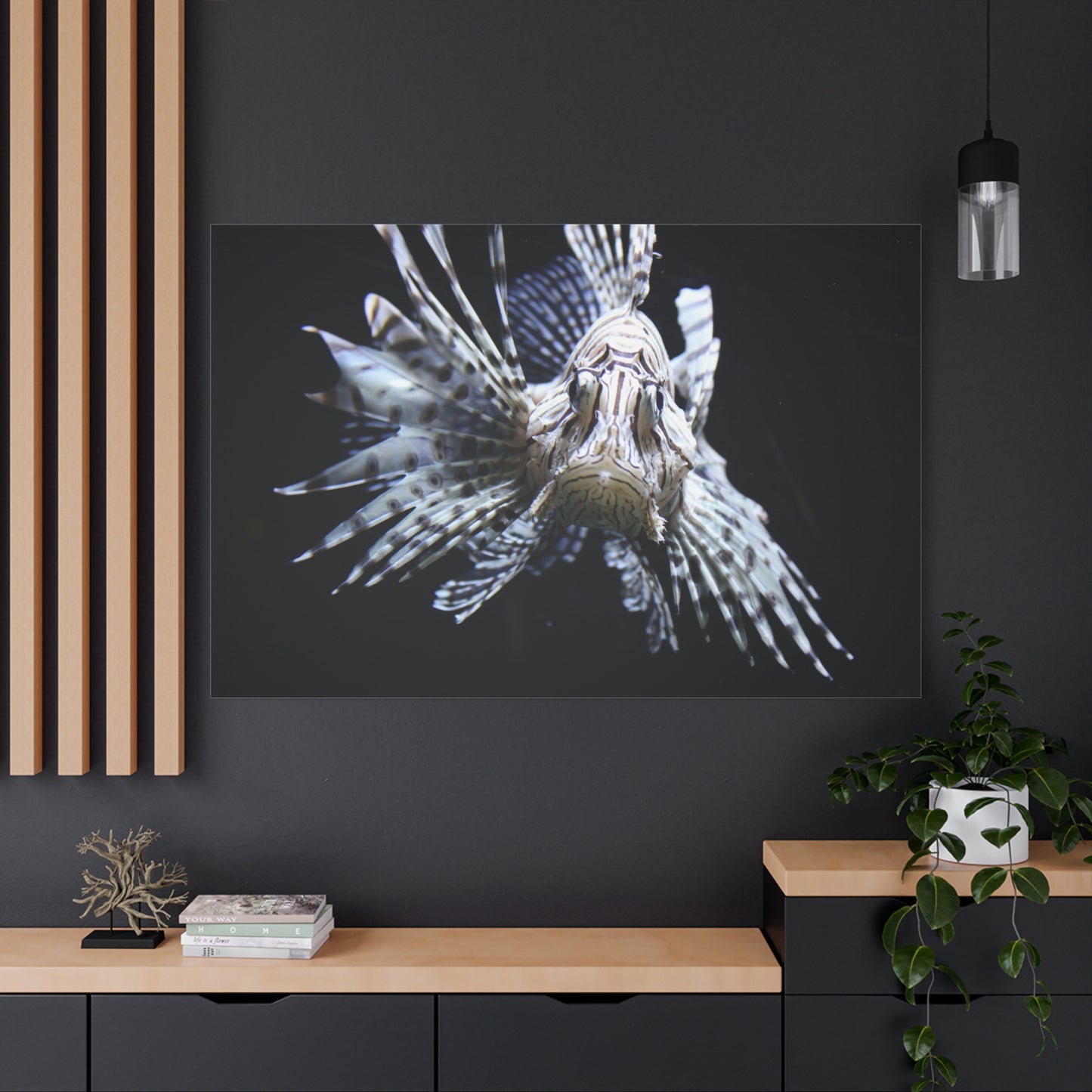 Lionfish Canvas Wall Art – Exotic Marine Elegance