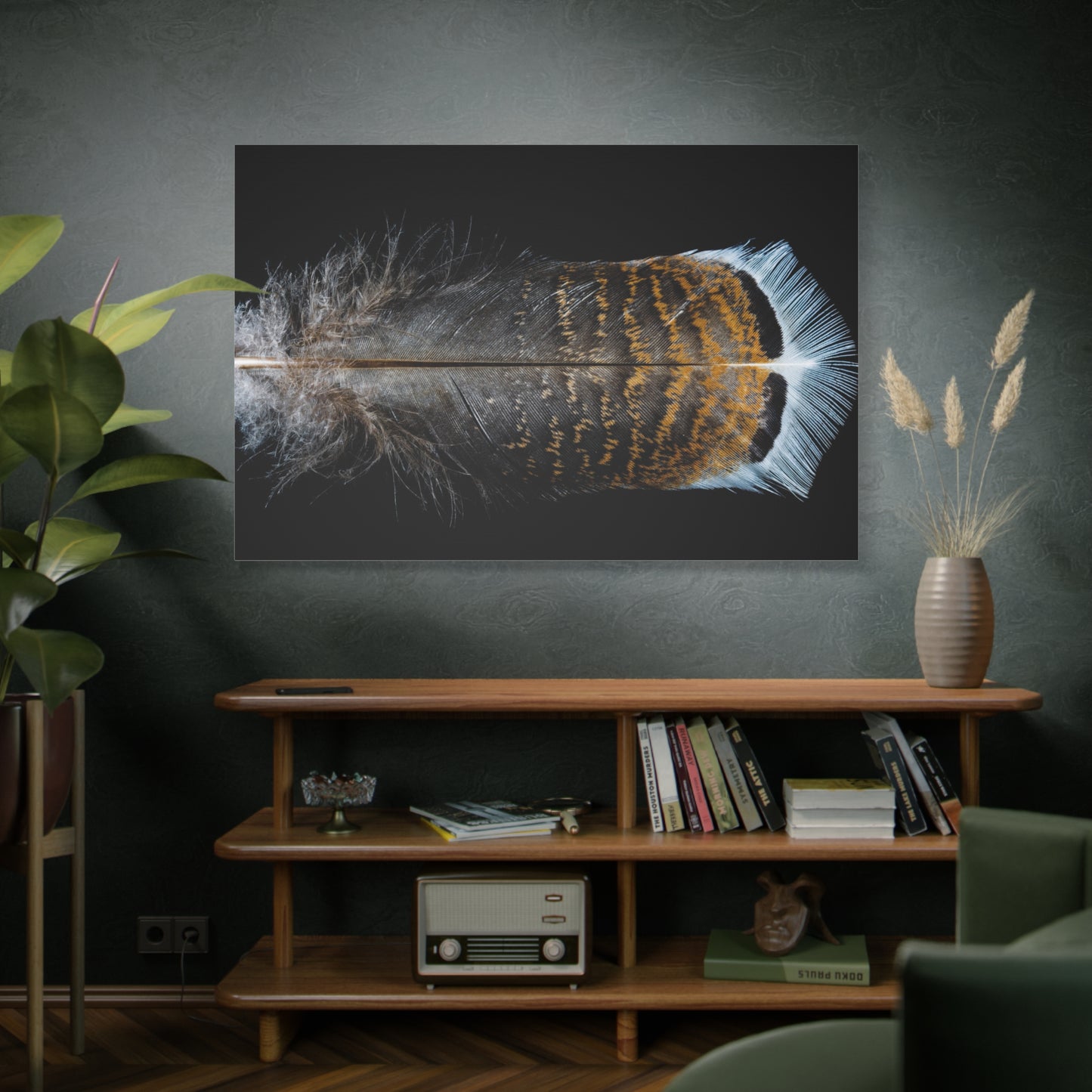 Elegant Turkey Feather Wall Art – Nature’s Intricate Beauty