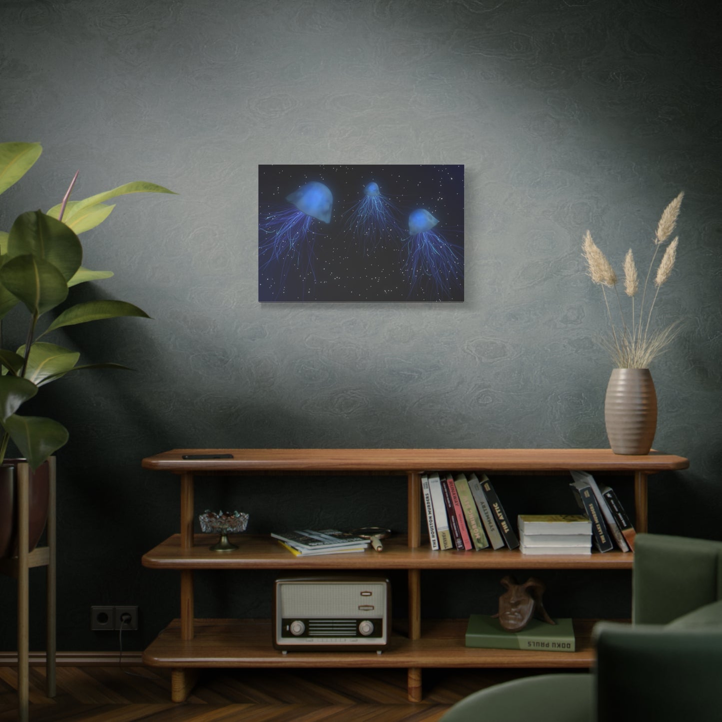 Ethereal Jellyfish Canvas Wall Art