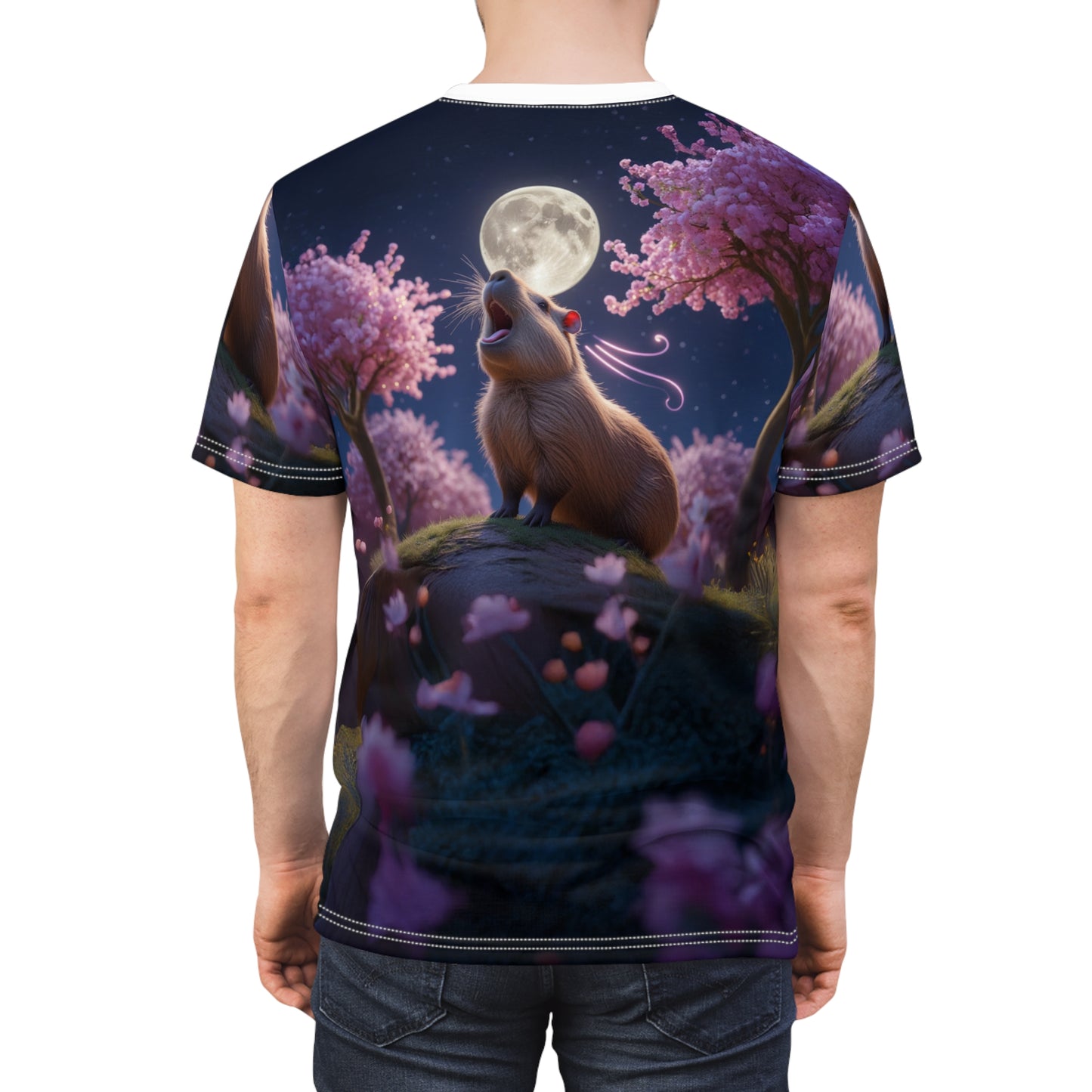 Capybara Moon Serenade – Mystical Night