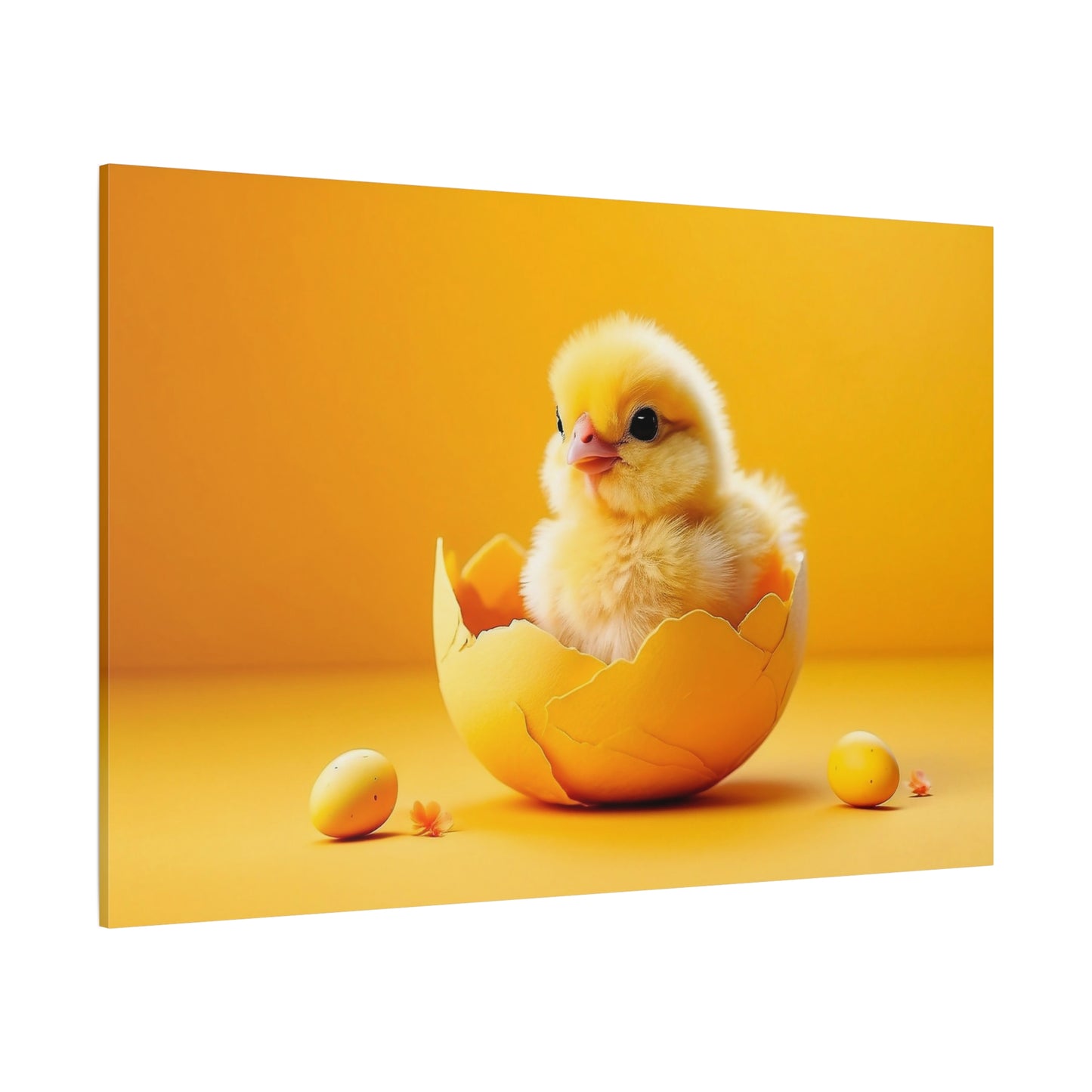 Charming Chicken Portrait Canvas Wall Art