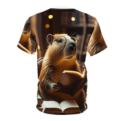 Bookworm Capybara – Literary Escape T-Shirt 📖🦫