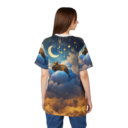 Moonlit Dreams: Capybara in the Clouds