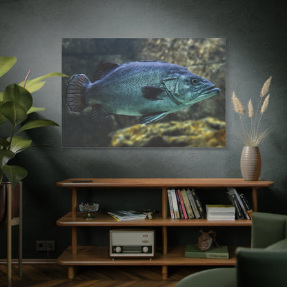 Graceful Underwater Fish Canvas Wall Art – Serene Aquatic Wildlife Print for Tranquil Spaces