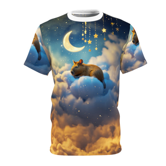 Moonlit Dreams: Capybara in the Clouds