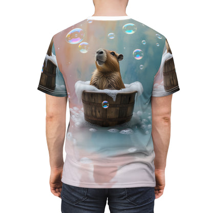 Bubble Bliss – Relaxing Spa Capybara T-Shirt 🛁✨