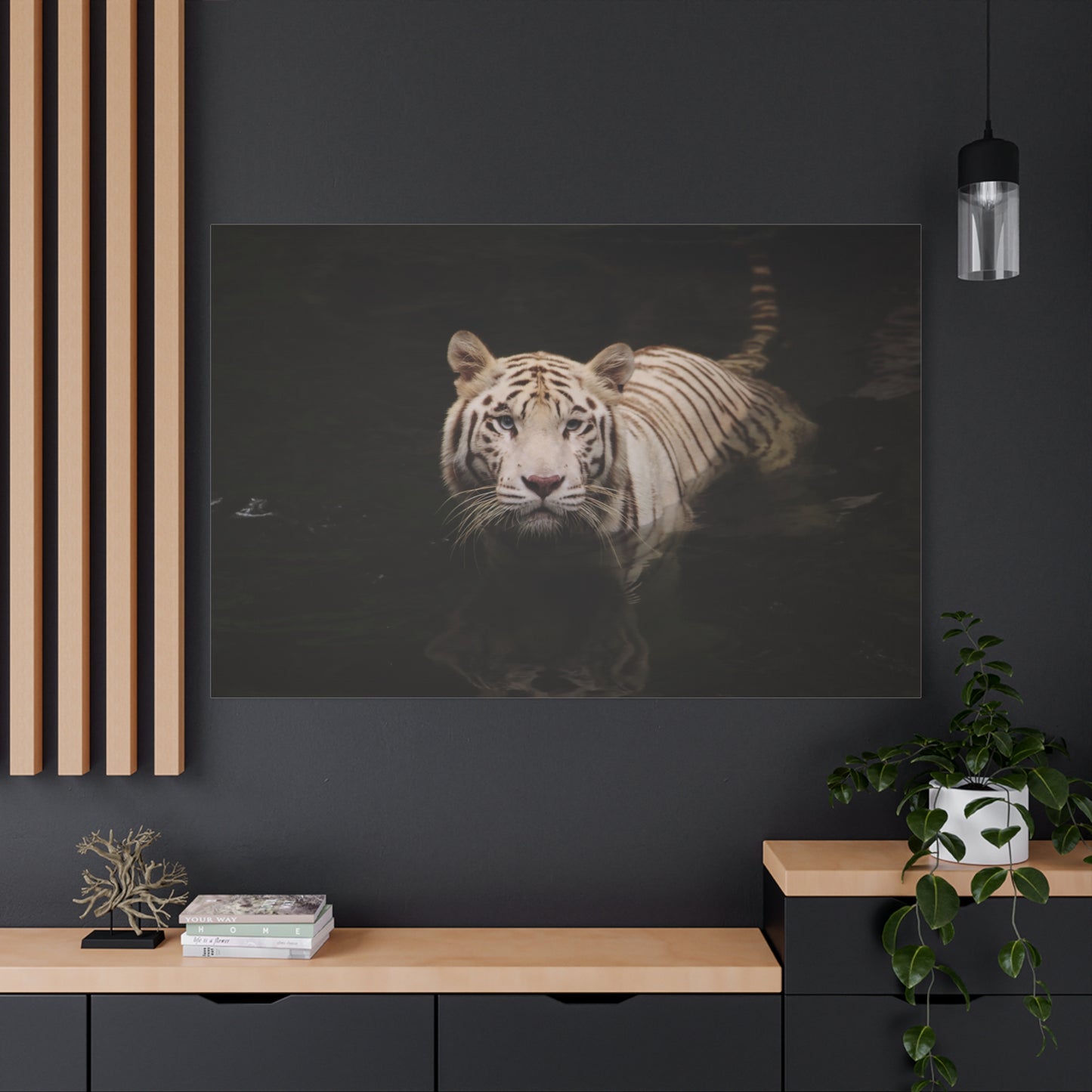 Tiger in the Wild Canvas Wall Art – Untamed Majesty