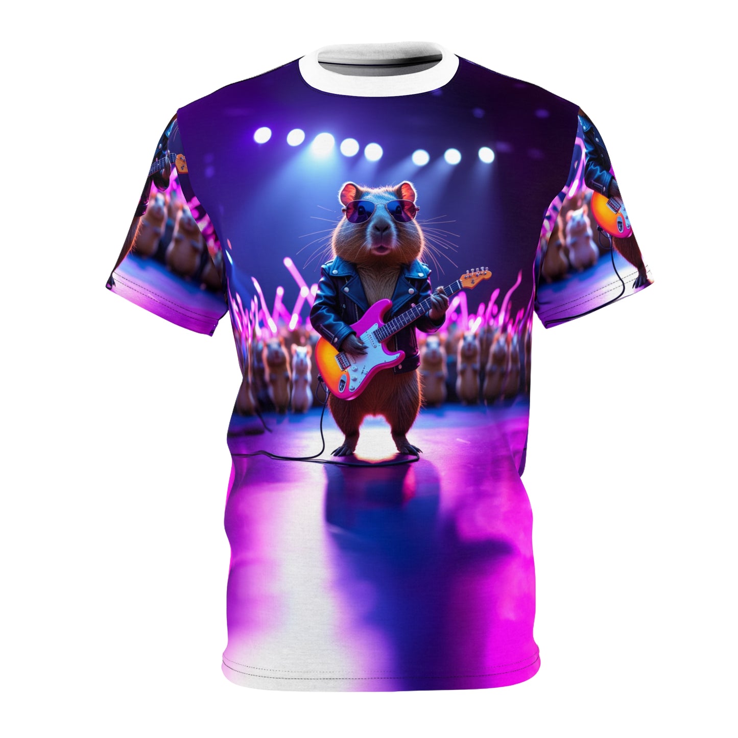 Rockstar Capybara T-Shirt 🎸🔥