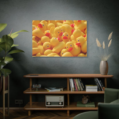 Playful Rubber Duck Canvas Wall Art