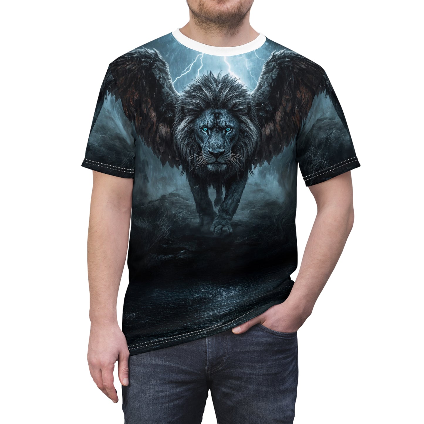⚡ Stormwing Lion – Guardian of Thunder T-Shirt