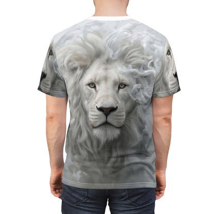 🕊️ Celestial White Lion – Spirit of Purity T-Shirt