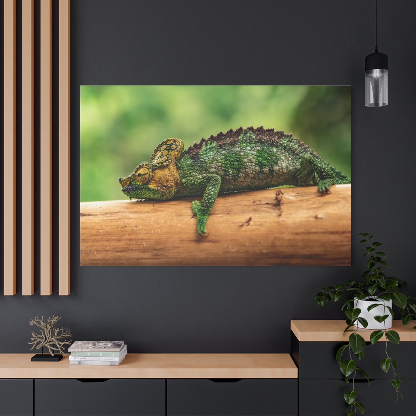 Vivid Chameleon Canvas Wall Art – Exotic Wildlife Print for Bold Nature-Inspired Decor