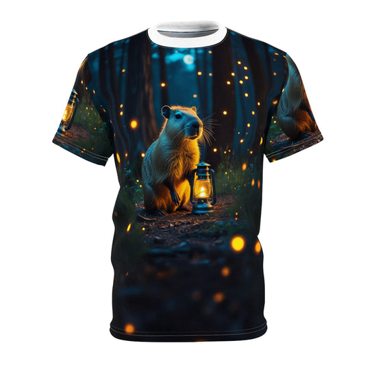 Magical Capybara – Enchanted Forest Explorer T-Shirt