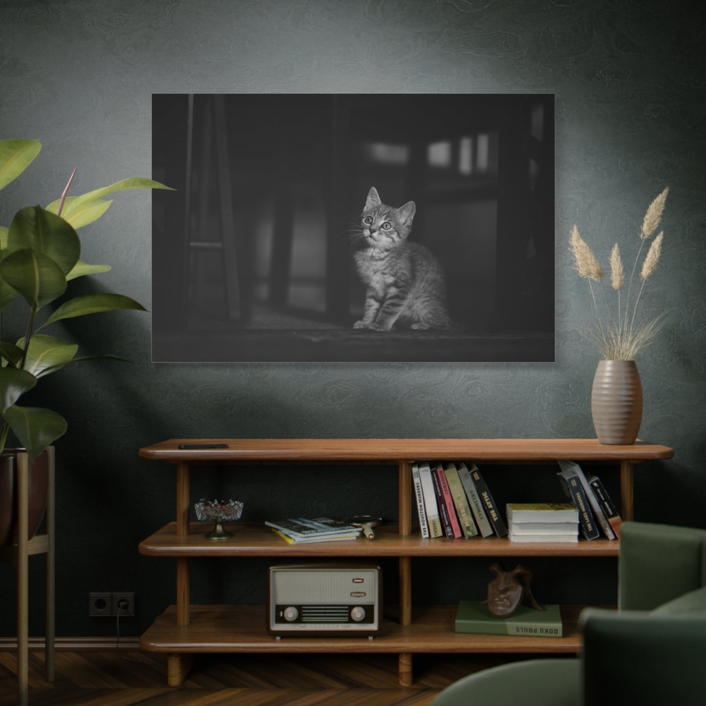 Adorable Kitten Canvas Wall Art – Cozy Charm and Whiskered Elegance