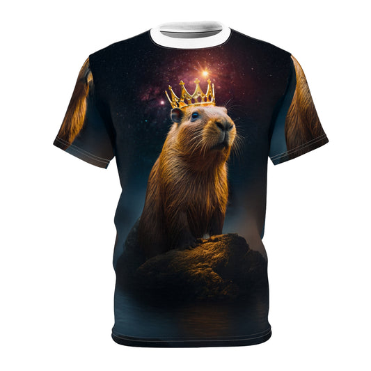 Cosmic Capybara King – Royal T-Shirt