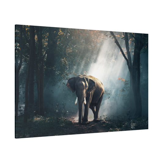 Majestic Elephant Canvas Wall Art - Symbol of Strength and Serenity