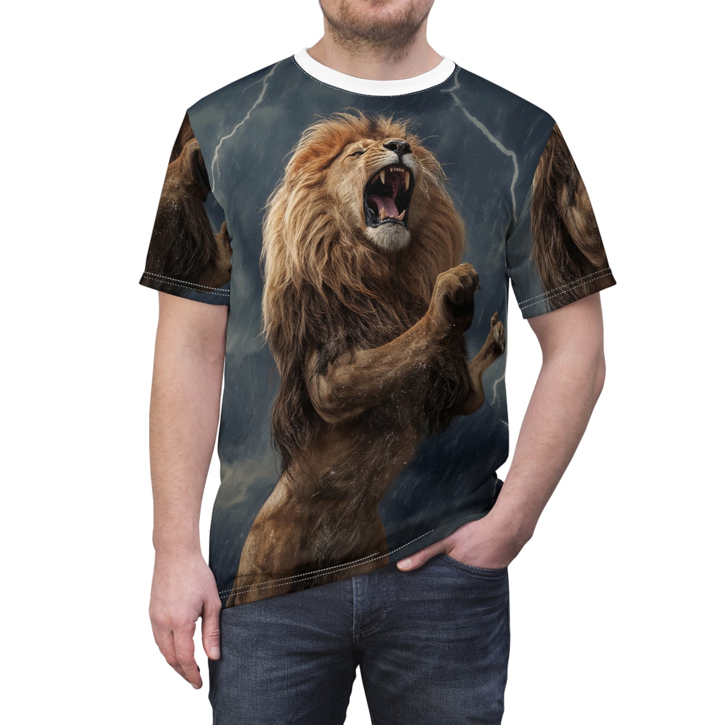 ⚡ Storm Roar – Thunder Lion T-Shirt