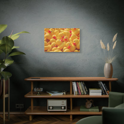 Playful Rubber Duck Canvas Wall Art