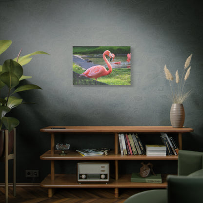 Graceful Flamingo Canvas Wall Art – Vibrant Pink Bird Decor for Home and Office Spaces