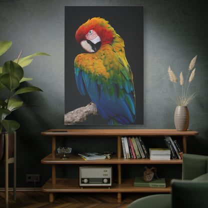 Macaw Parrot Canvas Wall Art – A Masterpiece for Bird Lovers