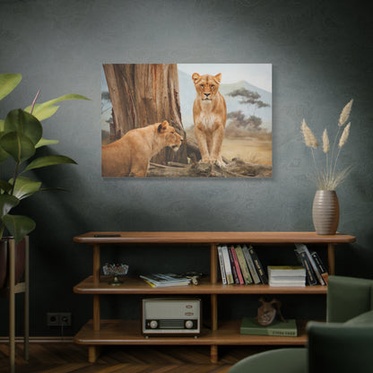 Graceful Lioness Canvas Wall Art – Wildlife-Inspired Décor