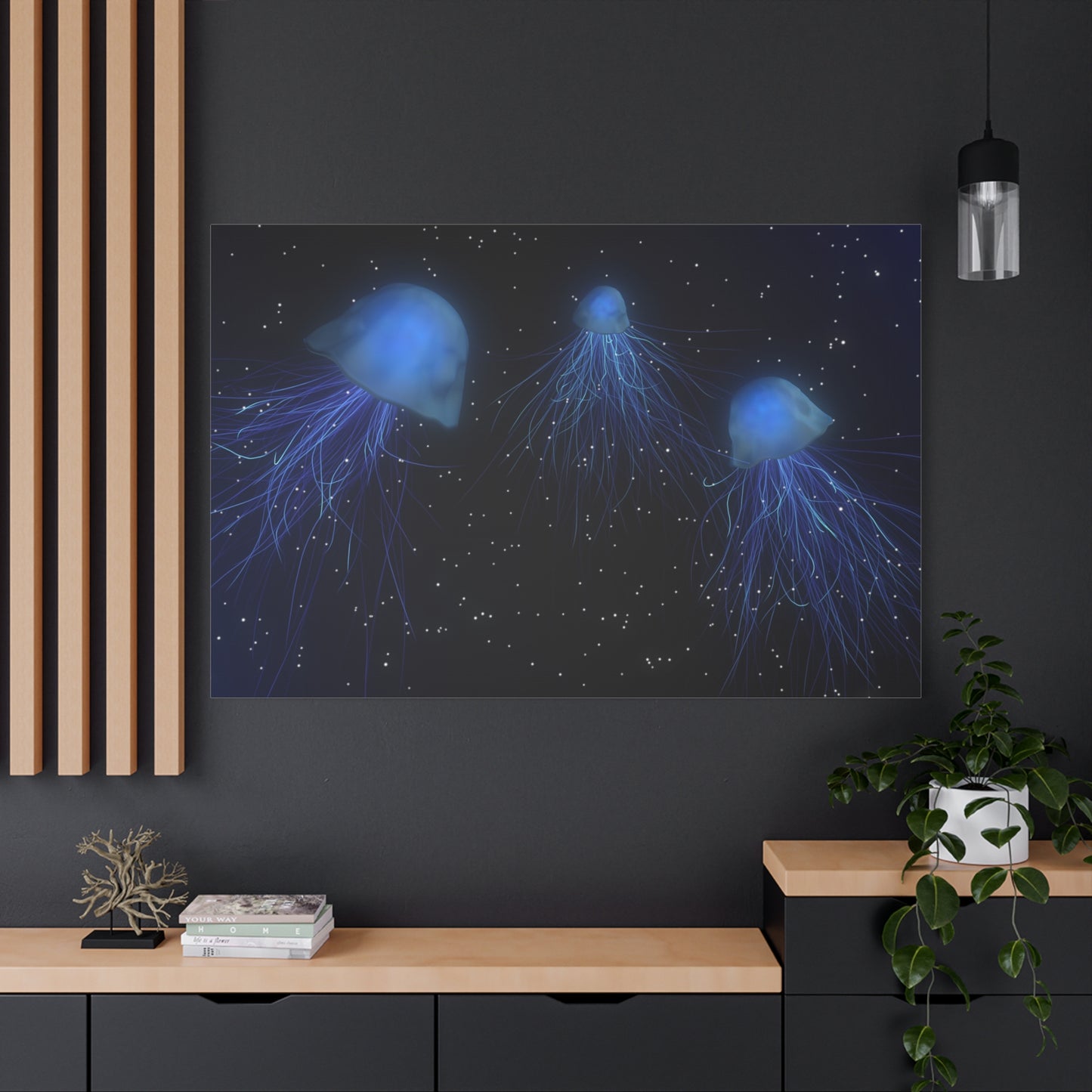 Ethereal Jellyfish Canvas Wall Art