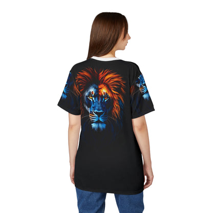 🔥 Frost & Flame Lion – Dual Power T-Shirt
