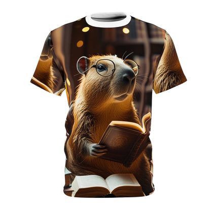 Bookworm Capybara – Literary Escape T-Shirt 📖🦫