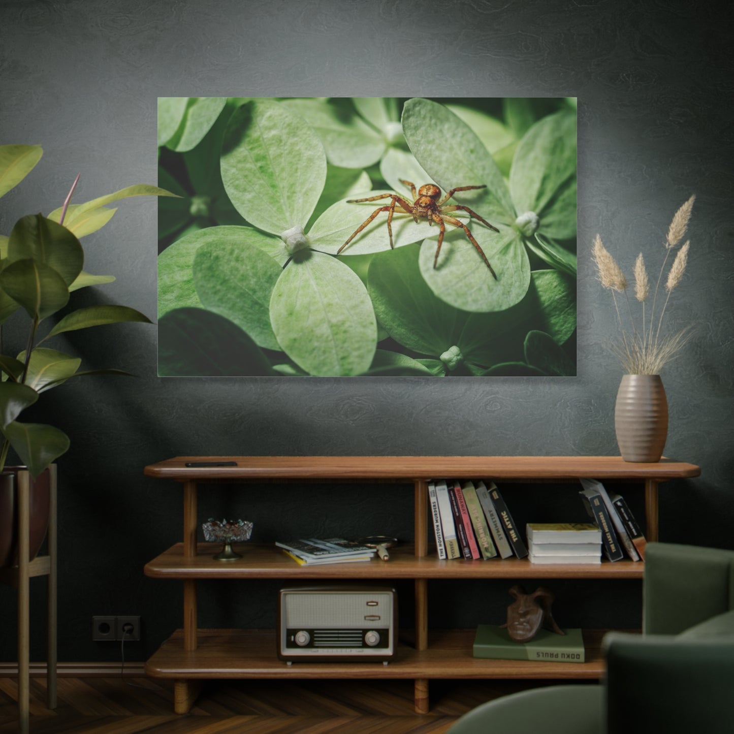 Macro Spider Canvas Wall Art – Nature’s Intricate Predator Up Close