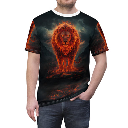 🔥 Inferno King – Fire Lion T-Shirt
