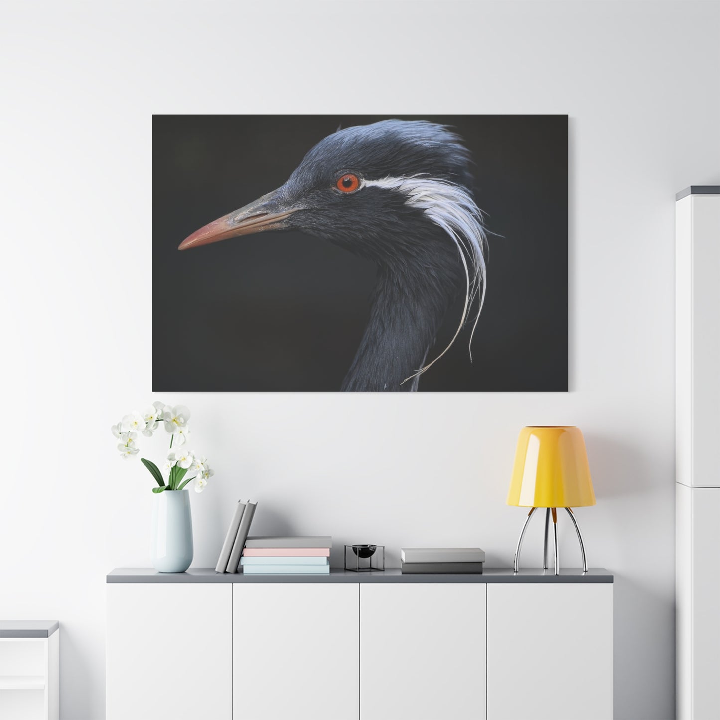 Demoiselle Crane Canvas Wall Art