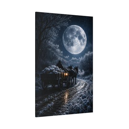 Harvest Moon Wagon – Pumpkin Cart Farm Canvas Wall Art - ART OF ROYALS