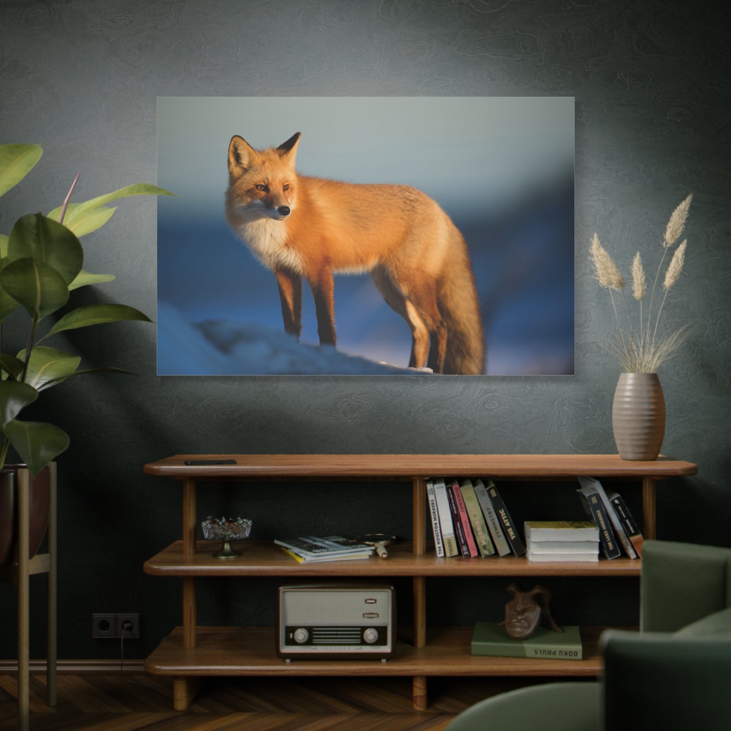 Majestic Red Fox Canvas Wall Art – Wild Beauty and Grace