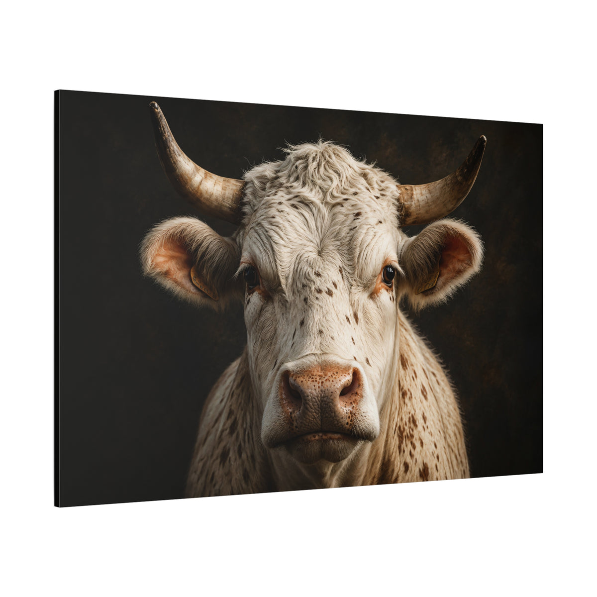 Speckled Cow Studio Portrait Wrapped Canvas Wall Art – Moody Farmhouse Photography Print - ART OF ROYALS