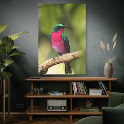 Charming Perched Bird Canvas Wall Art – Nature's Serenity in Every Detail