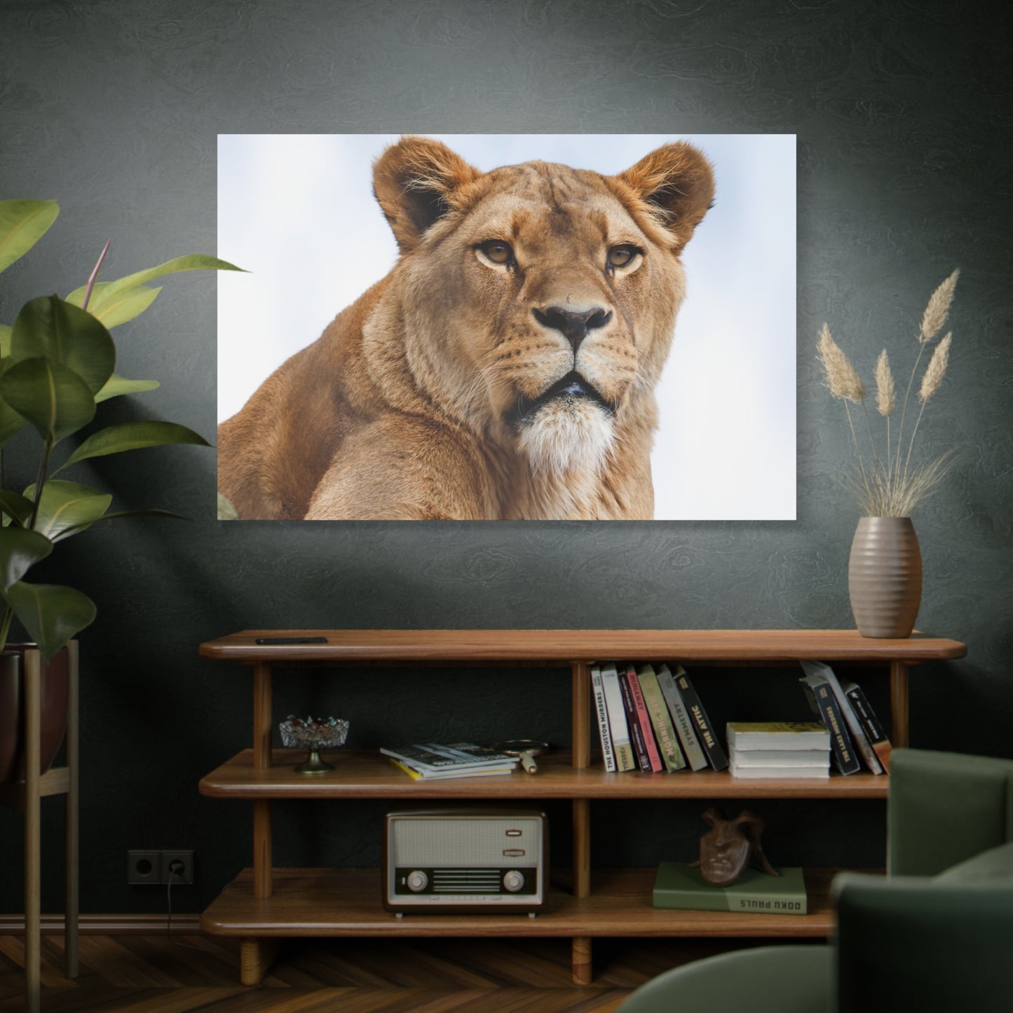 Majestic Lion Canvas Wall Art – Stunning Wildlife Artwork