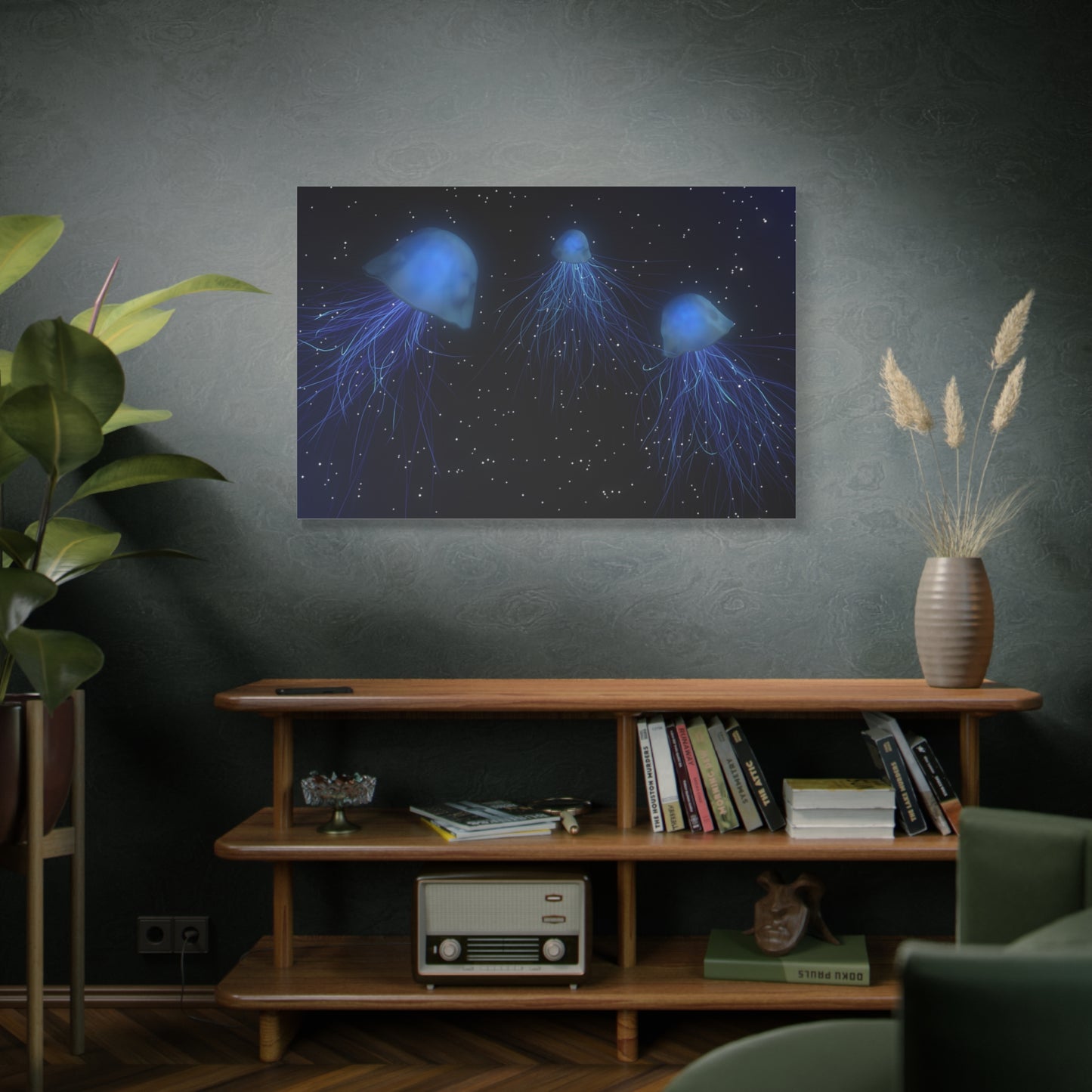 Ethereal Jellyfish Canvas Wall Art