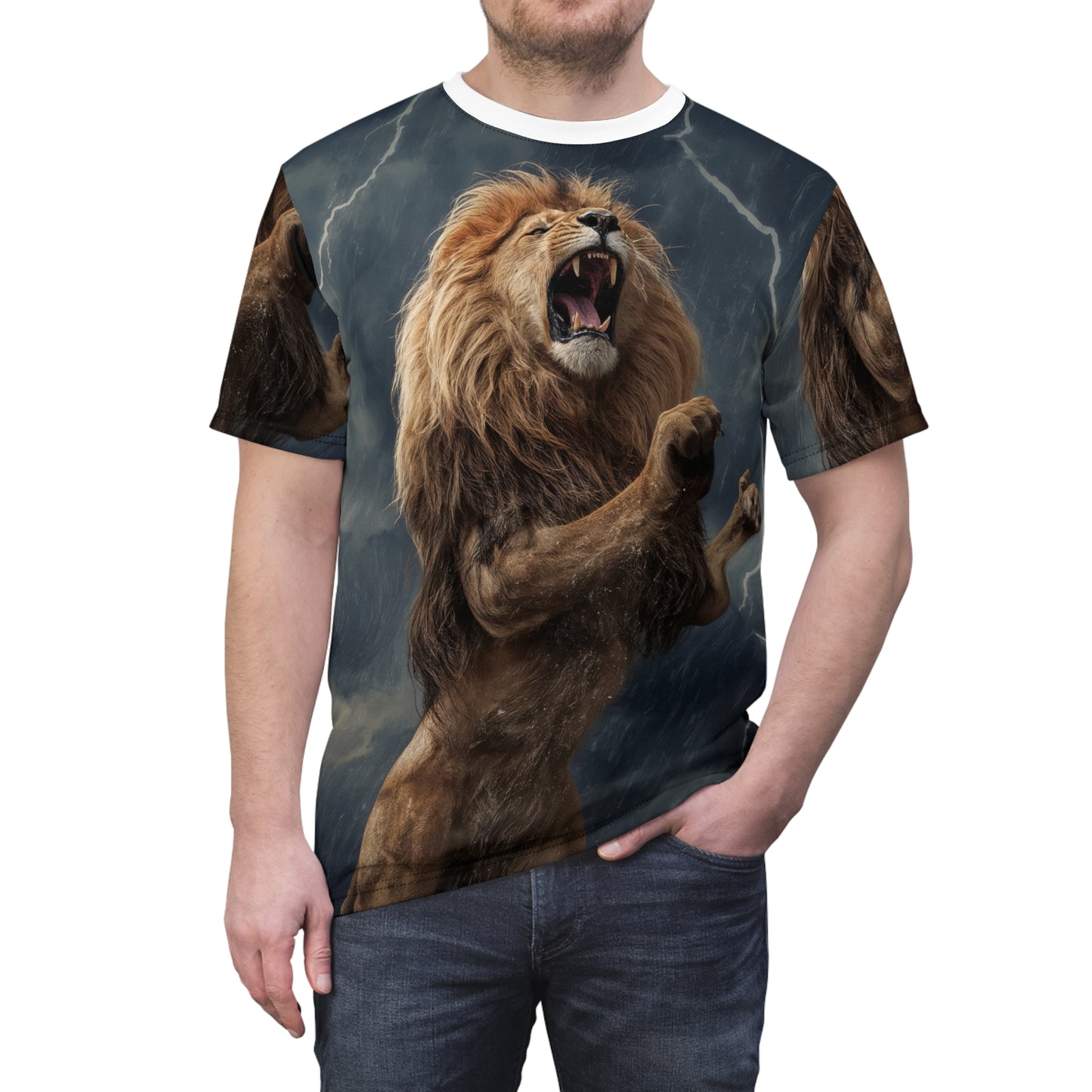 ⚡ Storm Roar – Thunder Lion T-Shirt